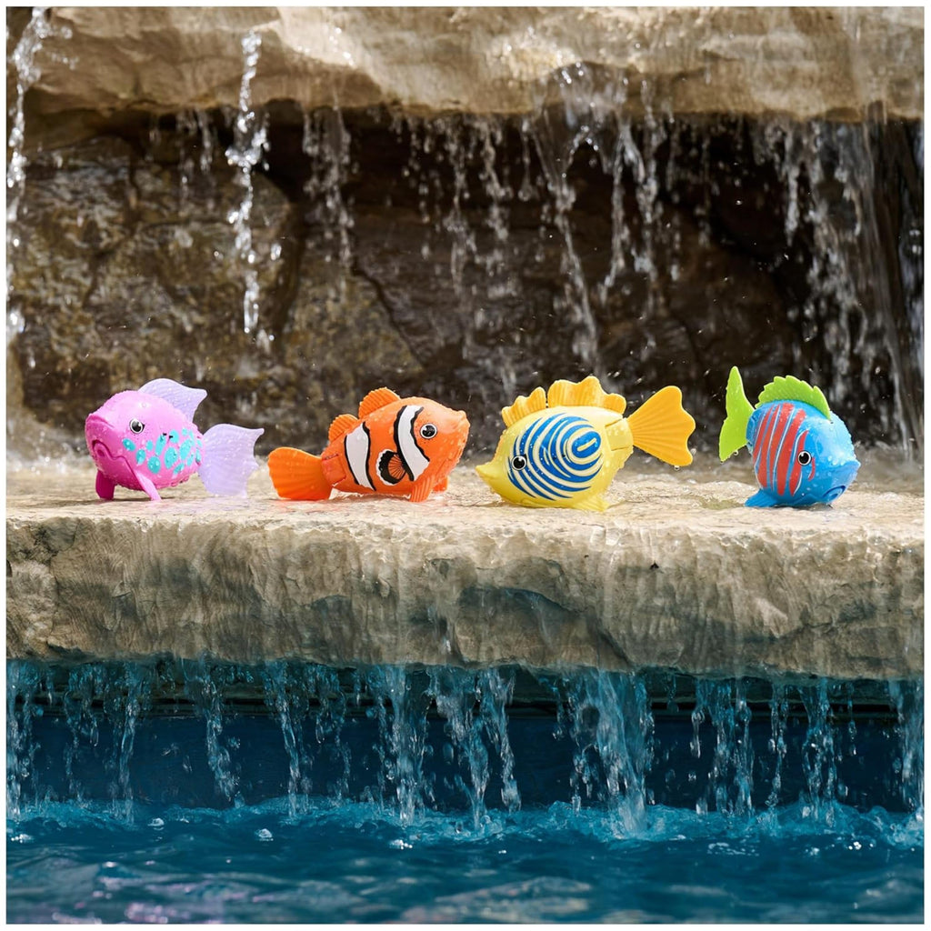 SwimWays Rainbow Reef Shark Toy, Finn Diesel Kids Shark Pool Toy and Swimming Accessory, Self-Activated Water Toys, Learn to Swim Pool Toys for Kids Ages 5 & Up (Batteries Included)