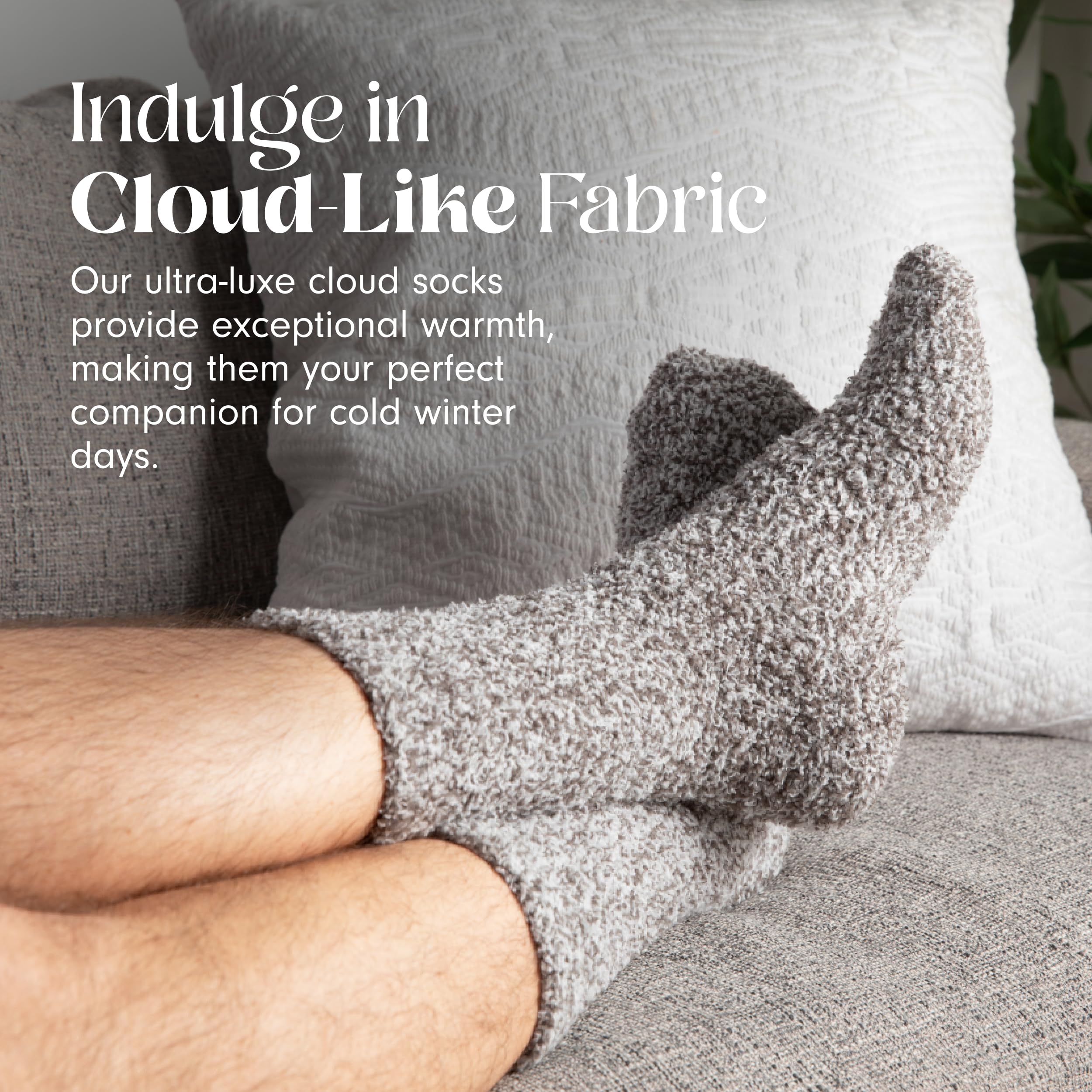 Unboxme Gifts Warm & Cozy Ultra-Luxe Cloud Sock, Gift for Women & Men - Super Soft Luxurious Fabric Sleep Socks