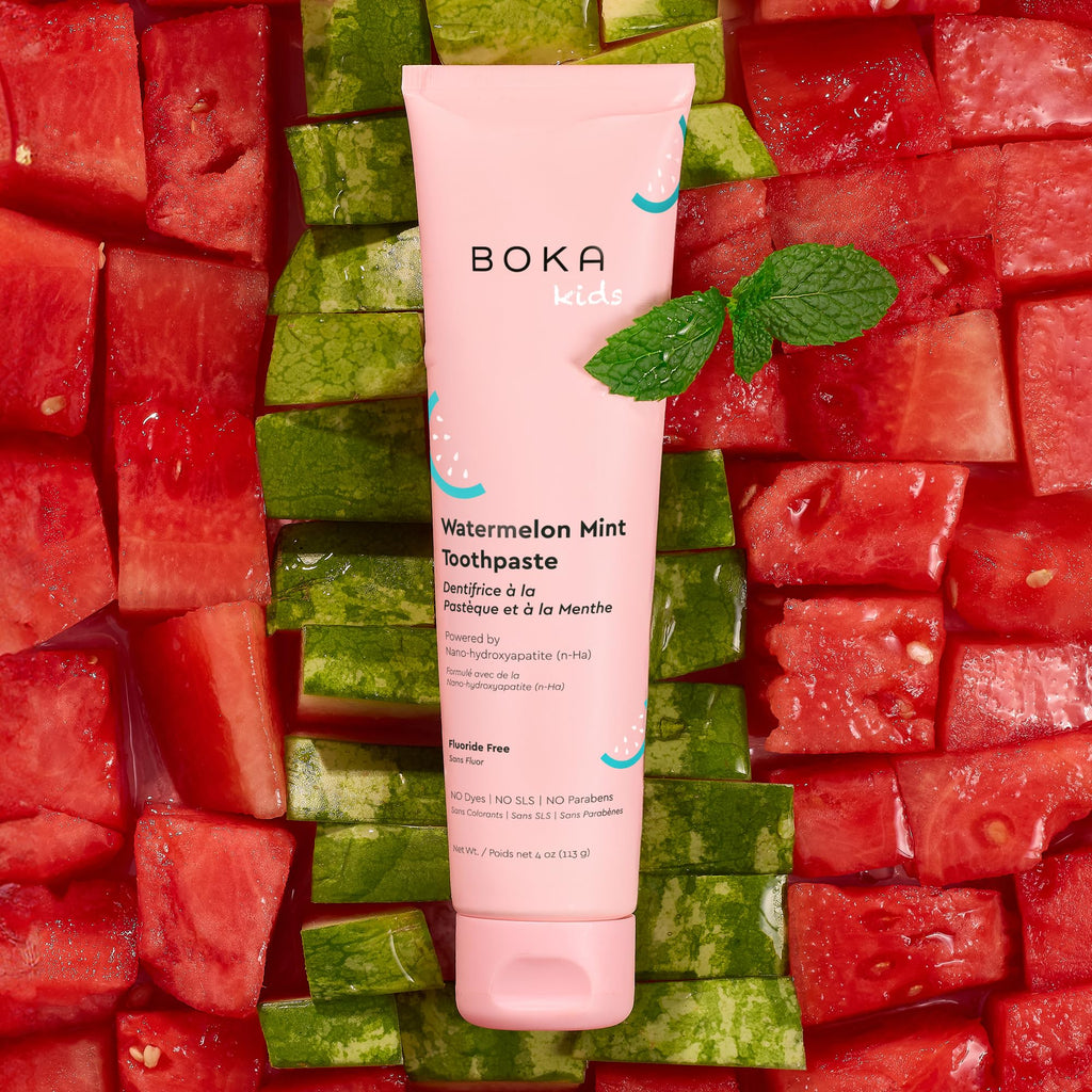 Boka Fluoride Free Toothpaste Nano Hydroxyapatite Toothpaste - Strawberry Mango Flavor, 1.3 oz 2pk US Manufactured