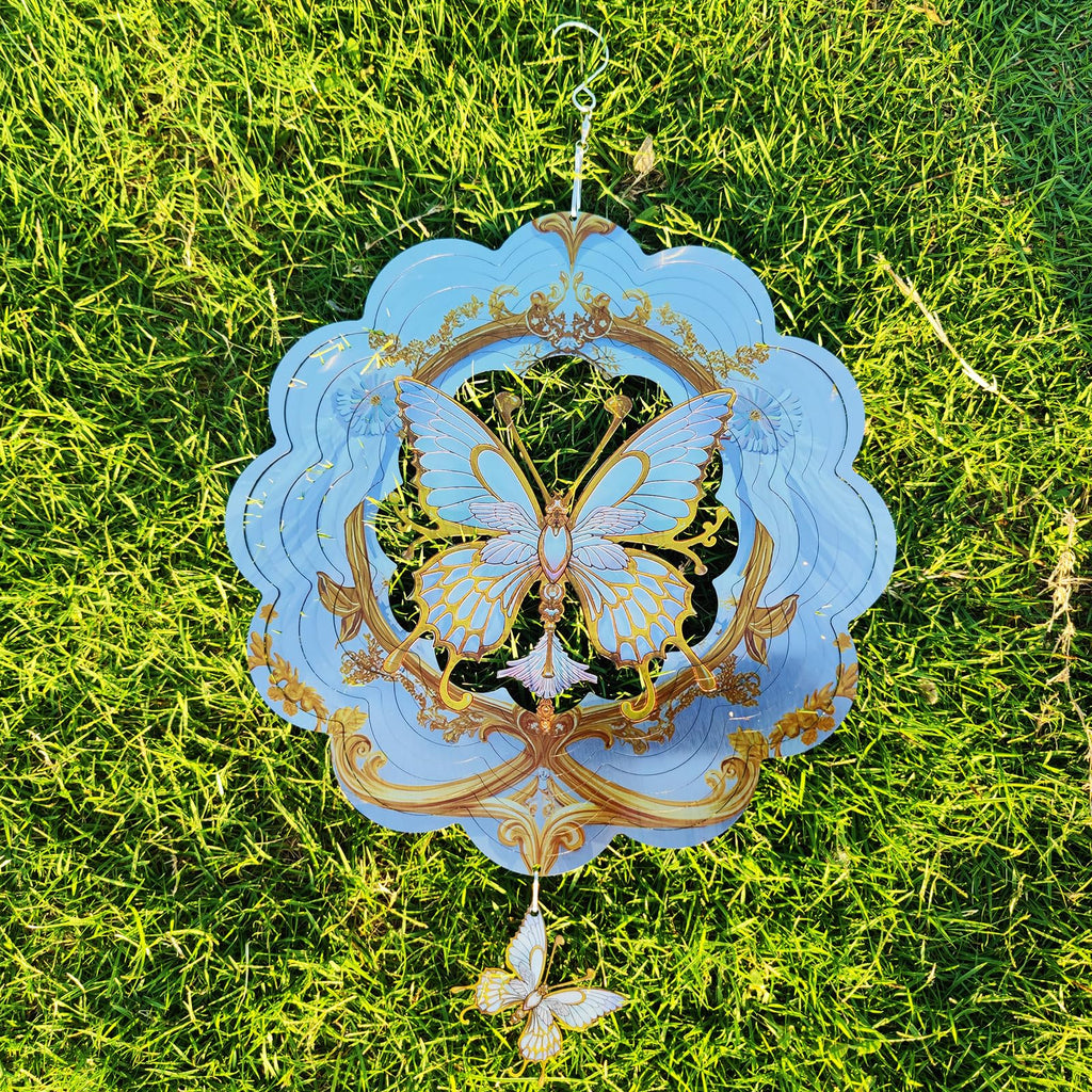DJUAN 4th of July Decorations,12in American Flag Patriotic Wind Spinner Fourth of July Decor Outdoor,Garden Wind Spinners Patriotic Decor Independence Day Decorations for Yard,Garden,Patio
